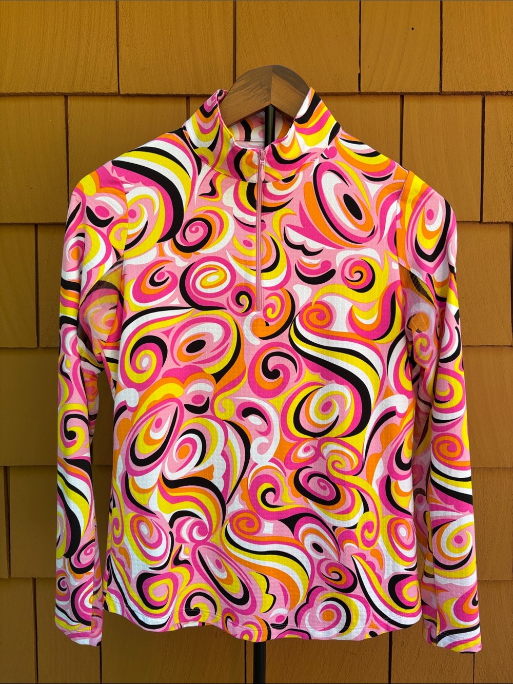 IBKUL | Colorful Printed Pullover 1/4 Zip Golf Pickleball Sporty Top |‎ Size XS